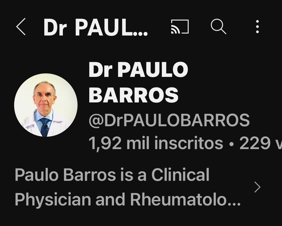 CANAL DE YOUTUBE @DRPAULOBARROS